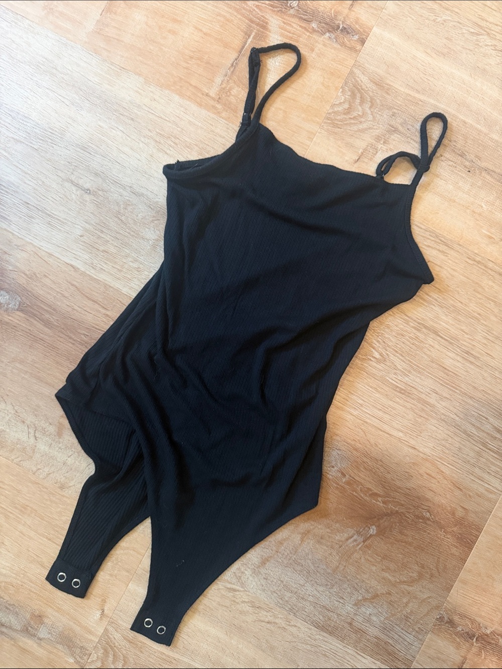 *NWOT* Wild Fable Black Ribbed Snap-Closure Bodysuit